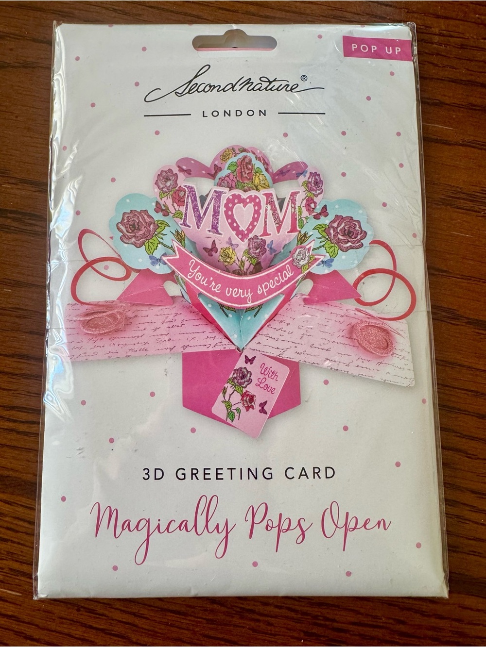 Second Nature Mom You’re Very Special Pop Up Greeting Card 3D Gift Box NEW